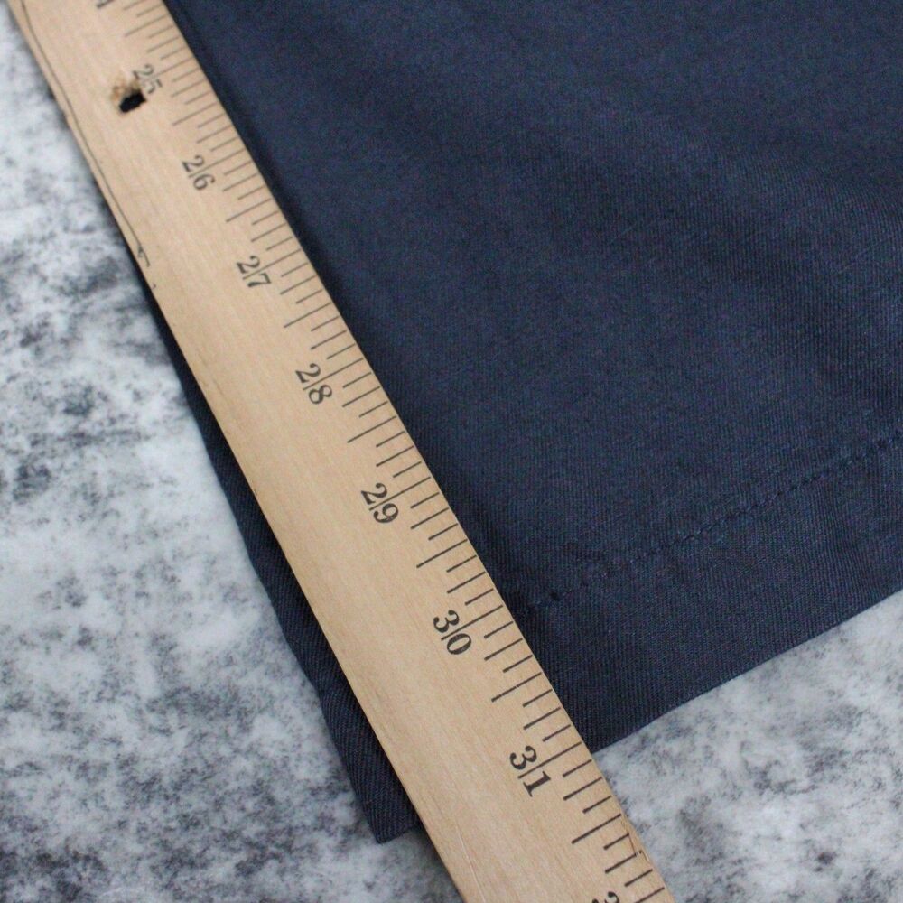 Gap Khakis Chino Pants Womens Size 10 Blue Navy Linen Cotton Y2K Relaxed - Picture 4 of 10